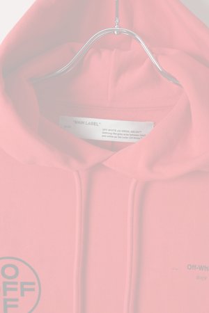 画像3:   Off-white オフホワイト DIAG STENCIL SLIM HOODIE RED BLACK{OMBB034R19003015201-RED-AIS}