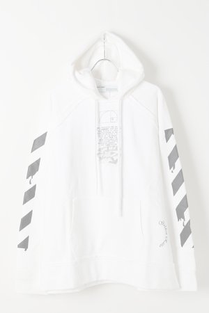 画像1:   Off-white オフホワイト DRIPPING ARROWS INCOMP HOODIE{OMBB057R20E300050110-WHT-BJS}