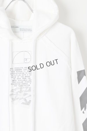 画像2: {SOLD}Off-white オフホワイト DRIPPING ARROWS INCOMP HOODIE{OMBB057R20E300050110-WHT-BJS}