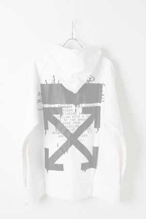 画像4:   Off-white オフホワイト DRIPPING ARROWS INCOMP HOODIE{OMBB057R20E300050110-WHT-BJS}
