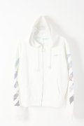   Off-white オフホワイト DIAG COLORED ARROW ZIP HOO OFF WHITE MULTI-COLOR{OMBE001R19003012028-WHT-AIS}