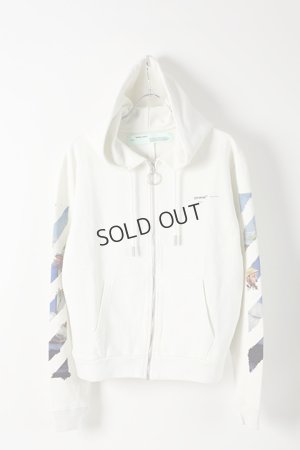 画像1: {SOLD}Off-white オフホワイト DIAG COLORED ARROW ZIP HOO OFF WHITE MULTI-COLOR{OMBE001R19003012028-WHT-AIS}