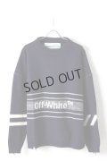 {SOLD}Off-white オフホワイト KNIT WEAR{OMHA049E18A28001-BLU-AHA}