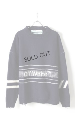 画像1: {SOLD}Off-white オフホワイト KNIT WEAR{OMHA049E18A28001-BLU-AHA}