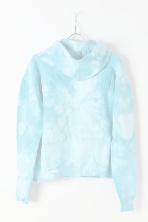 画像5:  {SOLD} Off-white オフホワイト LOGO KNIT HOODIE PETROL{OMHA072R20G730203939-BLU-BJS}