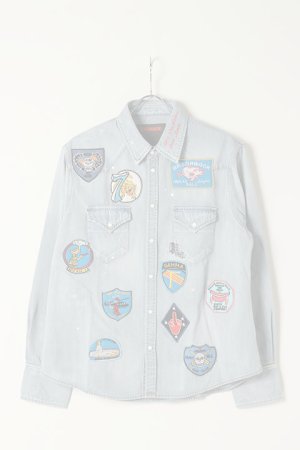 画像1:  {SOLD} ONE MADE ワンメイド DENIM SHIRT{-BAS}