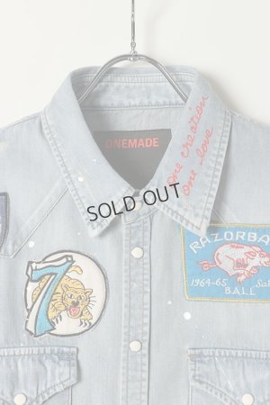 画像2: {SOLD}ONE MADE ワンメイド DENIM SHIRT{-BAS}