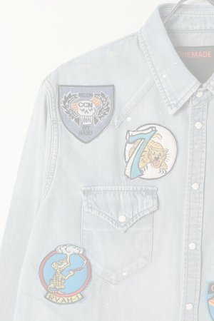 画像3:  {SOLD} ONE MADE ワンメイド DENIM SHIRT{-BAS}