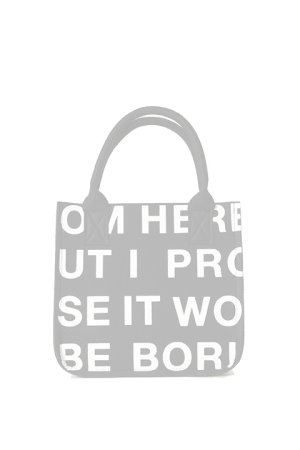画像1:   ONE MADE ワンメイド FELT MINI TOTO BAG（ユニセックス）{ONE-790-BLK-BAS}