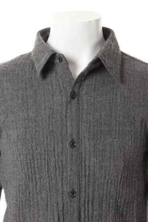 画像4: 【 30%OFF セール｜24,200円→16,940円】 OURET オーレット WOOL GAUZE REGULAR COLLAR SHIRT{-AEA}