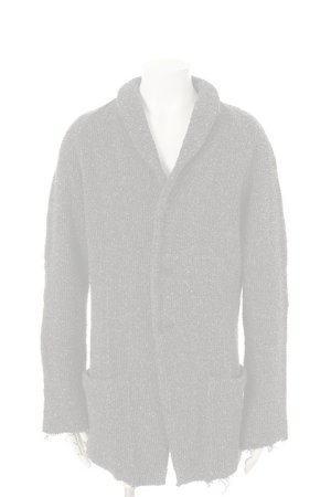 画像1:  {SOLD} OURET オーレット STRIPE LOOP SWEAT SHAWL COLLAR JACKET{-AFA}
