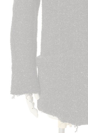 画像5:  {SOLD} OURET オーレット STRIPE LOOP SWEAT SHAWL COLLAR JACKET{-AFA}
