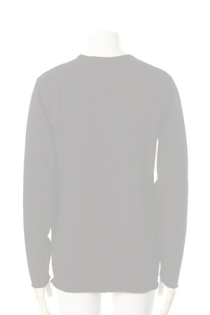 画像2:  {SOLD} OURET オーレット CLASSICAL STRETCH JERSEY STITCH CUT OFF CREW NECK LONG SLEEVE{-AGA}