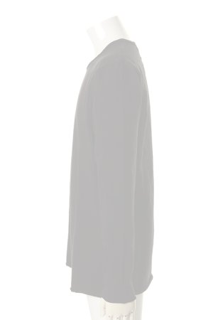 画像3:  {SOLD} OURET オーレット CLASSICAL STRETCH JERSEY STITCH CUT OFF CREW NECK LONG SLEEVE{-AGA}