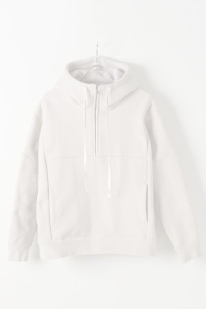 画像1:  {SOLD} OURET オーレット ハイパーストレッチ裏毛ハーフZIPフーディL/S{-BJA}