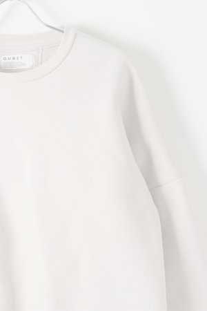 画像4:  {SOLD} OURET オーレット ハイパーストレッチ裏毛クルーネックドルマンプルオーバー{-BJA}