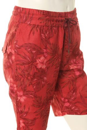 画像4: ▽ 70%OFF アウトレットセールセール30,800円→9,240円▽ AKM エイケイエム tropical print cotton-linen swing easy shorts{-AES}