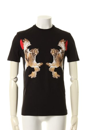 画像1: 【 50%OFF セール｜40,700円→20,350円】 Neil Barrett ニールバレット MIRRORED MODERNIST OWL T-SHIRT{PBJT182S-E519S-01-AGS}