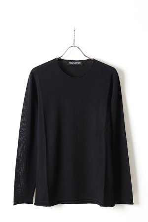 画像1: Neil Barrett ニールバレット WOOl SILK CASHMERE F.16 RAW EDGE JUMPER{PBMA140-3653-01-AHA}