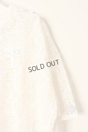 画像3: {SOLD}el conductorH コンダクター CORD EMBROIDERED PAISLEY LACE S/S T-SHIRT{-BCA}