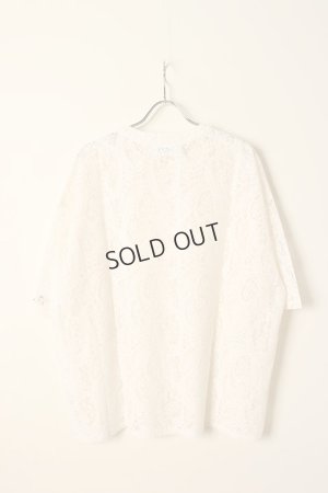 画像6: {SOLD}el conductorH コンダクター CORD EMBROIDERED PAISLEY LACE S/S T-SHIRT{-BCA}