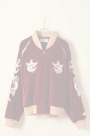 画像1:   el conductorH コンダクター VELVETEEN FOX EMBROIDERED SOURVENIR JKT{-BCA}