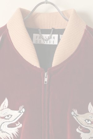 画像2:   el conductorH コンダクター VELVETEEN FOX EMBROIDERED SOURVENIR JKT{-BCA}