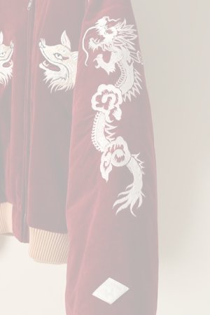 画像4:   el conductorH コンダクター VELVETEEN FOX EMBROIDERED SOURVENIR JKT{-BCA}
