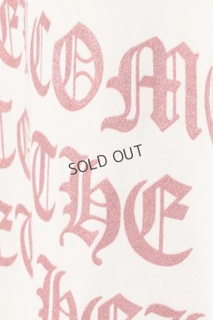 画像3: {SOLD}el conductorH コンダクター COTTON GLITTER PRINT T-SHIRT 'NEWHELL{-BCS}