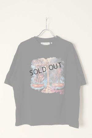 画像1: {SOLD}el conductorH コンダクター COTTON EMBROIDERED T-SHIRT SCALES{-BCS}