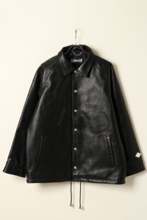 画像1: el conductorH コンダクター x Schott N.Y.C SHEEPSKIN LEATHER COACH JKT{-BCS}