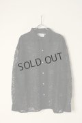 el conductorH コンダクター FLOWER LACE OPEN COLLAR SHIRT{-BCS}