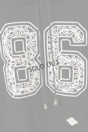 画像3: {SOLD}el conductorH コンダクター CORD EMBROIDERED COTTON HOODED SWEATER TEAM{-BDS}