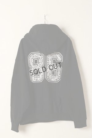 画像5: {SOLD}el conductorH コンダクター CORD EMBROIDERED COTTON HOODED SWEATER TEAM{-BDS}