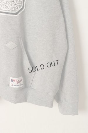 画像4: {SOLD}el conductorH コンダクター CORD EMBROIDERED COTTON HOODED SWEATER TEAM{-BDS}