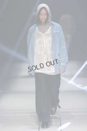 画像6: {SOLD}el conductorH コンダクター CORD EMBROIDERED COTTON HOODED SWEATER TEAM{-BDS}