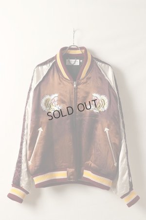 画像1: {SOLD}el conductorH コンダクター UPSIDE DOWN TIGER EMBROIDERED AGED SOURVENIR JKT{-BDS}
