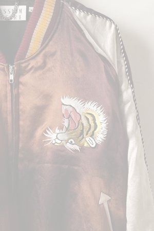 画像3:   el conductorH コンダクター UPSIDE DOWN TIGER EMBROIDERED AGED SOURVENIR JKT{-BDS}