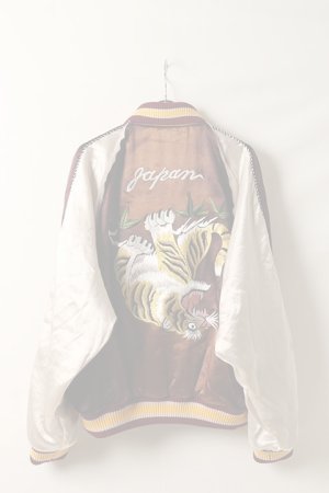 画像6:   el conductorH コンダクター UPSIDE DOWN TIGER EMBROIDERED AGED SOURVENIR JKT{-BDS}