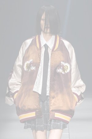 画像7:   el conductorH コンダクター UPSIDE DOWN TIGER EMBROIDERED AGED SOURVENIR JKT{-BDS}