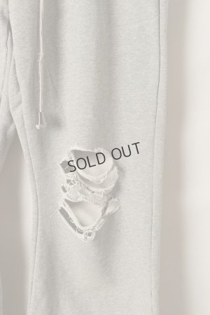 画像3: {SOLD}el conductorH コンダクター DISTRESSED COTTON JERSEY TROUSERS{-BDS}