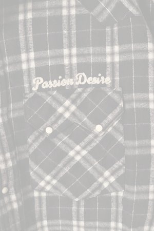 画像4: el conductorH コンダクター HALF DYED CHECK FLANNEL COWBOY SHIRT{-BDS}