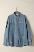 【24SS新作】el conductorH コンダクター DISTRESSED DENIM COWBOY SHIRT{-BDS}