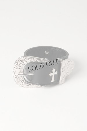 画像1: el conductorH コンダクター CROSS STUDS COWBOY BRACELET{-BEA}