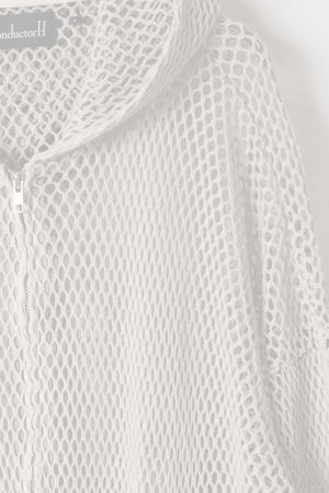 画像4:  {SOLD} el conductorH コンダクター COTTON MESH FULL ZIPHOODIE{-BFA}
