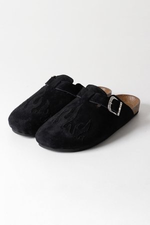 画像1: el conductorH コンダクター FLAME PATTERN SABO SANDALS{-BFS}