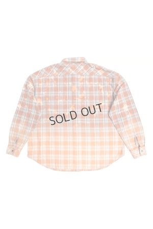 画像2: COTTON FLANNEL CHECK BLEACH SHIRT{-BFS}