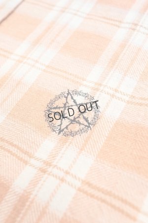 画像3: COTTON FLANNEL CHECK BLEACH SHIRT{-BFS}