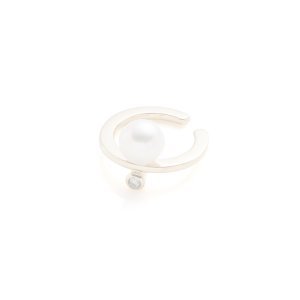 画像2:  {SOLD} Hirotaka ヒロタカ Bumble Bee Pearl Diamond Ear Cuff{-BAS}