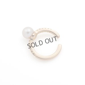 画像2: Hirotaka ヒロタカ Akoya Pearl Diamond Ear Cuff{-BAS}